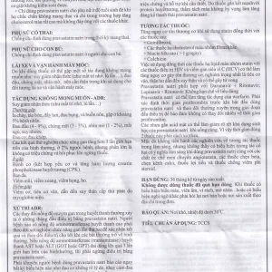 Thuốc Hypravas 20 Medisun điều trị tăng cholesterol máu, xơ vữa động mạch (6 vỉ x 10 viên)