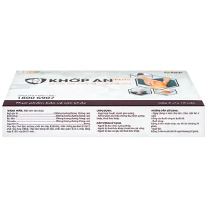 Viên uống Khớp An Plus Nanofrance hoạt huyết, mạnh gân xương (2 vỉ x 10 viên)