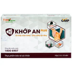 Viên uống Khớp An Plus Nanofrance hoạt huyết, mạnh gân xương (2 vỉ x 10 viên)