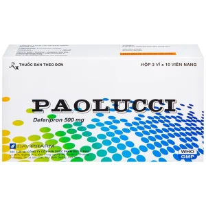 Thuốc Paolucci DaViPharm điều trị dư thừa sắt trong cơ thể (3 vỉ x 10 viên)