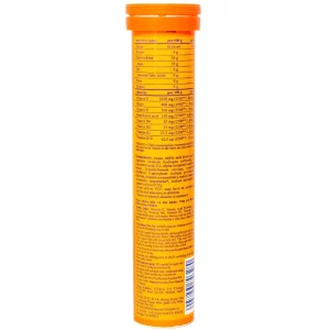 Viên sủi Haas Multi-Vitamin Effer-Vescent Tablets hương cam tăng sức đề kháng (20 viên)