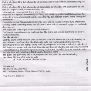 Thuốc Arbol-100 Olive Healthcare dùng trong hạ canxi máu, suy tuyến cận giáp (3 vỉ x 10 viên)