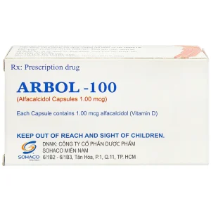 Thuốc Arbol-100 Olive Healthcare dùng trong hạ canxi máu, suy tuyến cận giáp (3 vỉ x 10 viên)
