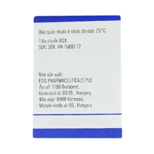 Thuốc Egilok 25mg Egis Pharma điều trị tăng huyết áp, đau thắt ngực (60 viên)