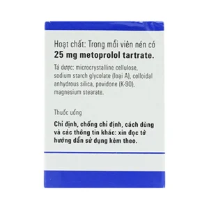 Thuốc Egilok 25mg Egis Pharma điều trị tăng huyết áp, đau thắt ngực (60 viên)