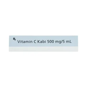 Thuốc tiêm Vitamin C Kabi 500mg/5ml phòng và điều trị bệnh Scorbut (1 vỉ x 6 ống )