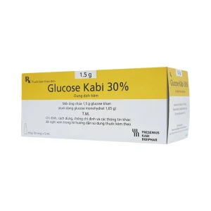 Thuốc tiêm Glucose Kabi 30% Fresenius Kabi điều trị hạ đường huyết nặng (50 ống x 5ml)