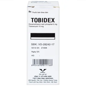 Thuốc nhỏ mắt Tobidex Bidiphar điều trị viêm mắt (5ml)