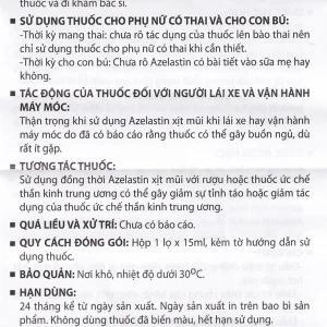 Thuốc xịt mũi Nozeytin Gia Nguyễn điều trị viêm mũi dị ứng, sổ mũi, hắt hơi, ngứa mũi (15ml)