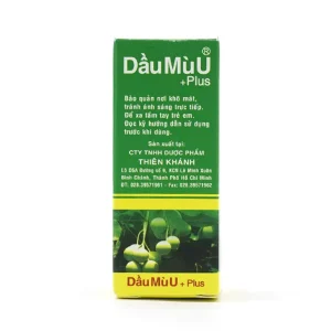 Dầu Mù U Plus Thiên Khánh làm mềm mượt, mau liền da, giảm khô da và nứt nẻ da (12ml)