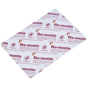 Thuốc Iba-Mentin 1000mg/62.5mg Pharbaco điều trị viêm Amidan, viêm xoang, viêm phế quản (2 vỉ x 7 viên)