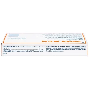 Thuốc Dorocron MR 30mg Domesco điều trị đái tháo đường típ 2 (2 vỉ x 30 viên)
