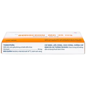 Thuốc Dorocron MR 30mg Domesco điều trị đái tháo đường típ 2 (2 vỉ x 30 viên)