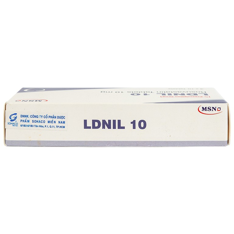 Thuốc LDNIL 10 MSN điều trị tăng cholesterol (3 vỉ x10 viên)