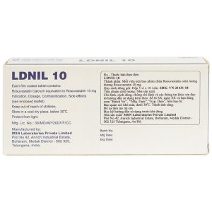 Thuốc LDNIL 10 MSN điều trị tăng cholesterol (3 vỉ x10 viên)