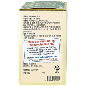 Viên uống BP Golden Pine Bio Avenue tăng tuần hoàn máu, thông huyết mạch (100 viên)