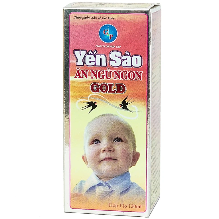 Siro Yến Sào Ăn Ngủ Ngon Gold hỗ trợ bồi bổ sức khỏe (120ml)