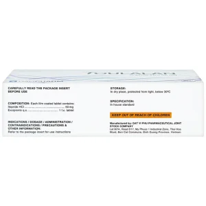 Thuốc Toulalan Davipharm điều trị triệu chứng về dạ dày (6 vỉ x 10 viên)