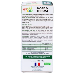 Siro Special Kid Nez & Gorge hỗ trợ giảm viêm họng, viêm phế quản (125ml)