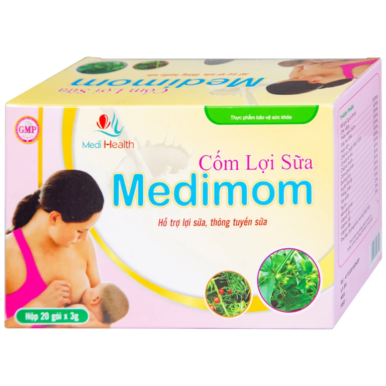 Cốm Lợi Sữa Medimom Medi Health hỗ trợ lợi sữa, thông tuyến sữa (20 gói x 3g)