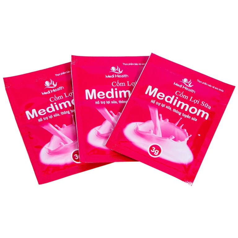 Cốm Lợi Sữa Medimom Medi Health hỗ trợ lợi sữa, thông tuyến sữa (20 gói x 3g)