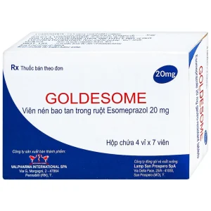 Thuốc Goldesome 20mg Valpharma điều trị loét dạ dày tá tràng lành tính (4 vỉ x 7 viên)