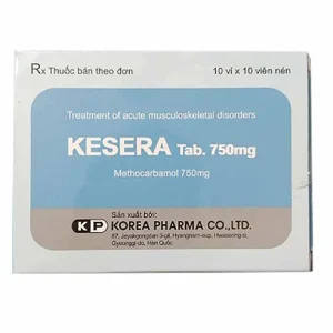 Viên nén Kesera 750mg Korea Pharma giảm đau do bong gân, căng cơ, chấn thương (10 vỉ x 10 viên)