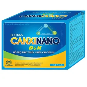 Cốm Dona Canxinano D&K Đông Nam Á hỗ trợ phát triển chiều cao tối ưu (30 gói x 3g)