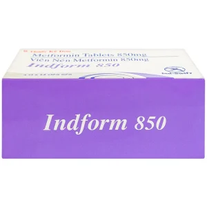 Thuốc Indform 850mg Ind-Swift điều trị bệnh đái tháo đường (4 vỉ x 14 viên)