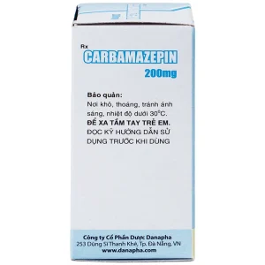Thuốc Carbamazepin 200mg Danapha điều trị bệnh động kinh, giảm đau dây thần kinh (100 viên)