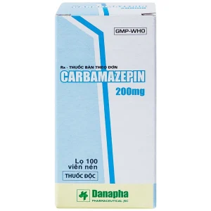 Thuốc Carbamazepin 200mg Danapha điều trị bệnh động kinh, giảm đau dây thần kinh (100 viên)