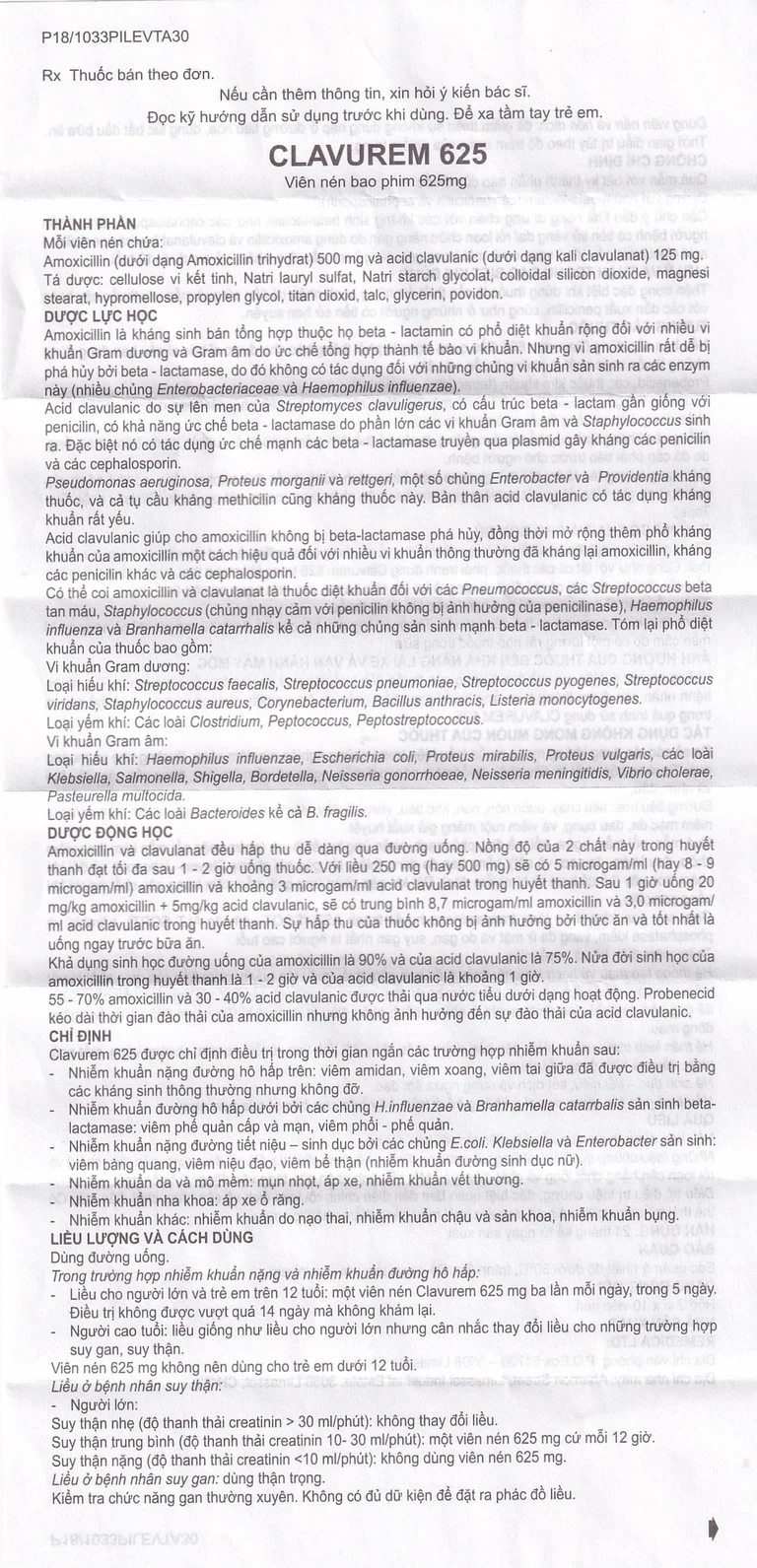 Thuốc Clavurem 625 Remedica điều trị nhiễm khuẩn (2 vỉ x 10 viên)