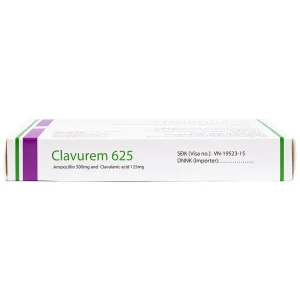 Thuốc Clavurem 625 Remedica điều trị nhiễm khuẩn (2 vỉ x 10 viên)