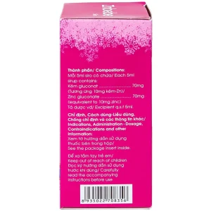 Siro Zinbebe Hataphar bổ sung và dự phòng thiếu kẽm (60ml)