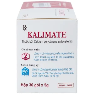 Thuốc bột Kalimate 5g Dopharma điều trị tăng kali trong máu do suy thận (5g x 30 gói)
