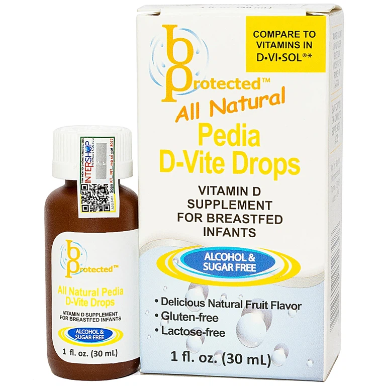 Dung dịch Pedia D - Vite Drops bổ sung Vitamin D3 giúp phát triển xương răng (30ml)