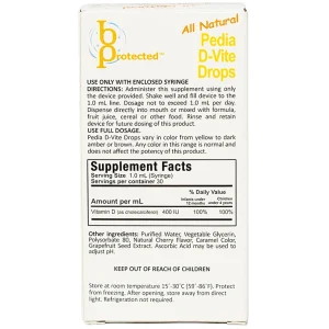 Dung dịch Pedia D - Vite Drops bổ sung Vitamin D3 giúp phát triển xương răng (30ml)