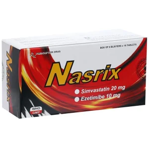 Thuốc Nasrix DaViPharm điều trị tăng cholesterol huyết tiên phát (6 vỉ x 10 viên)