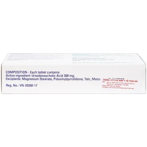 Thuốc Ursobil 300 ABC Farmaceutici điều trị xơ gan mật, làm tan sỏi mật (3 vỉ x 10 viên)