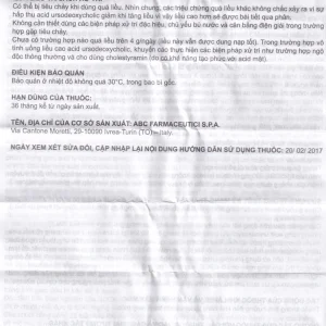 Thuốc Ursobil 300 ABC Farmaceutici điều trị xơ gan mật, làm tan sỏi mật (3 vỉ x 10 viên)