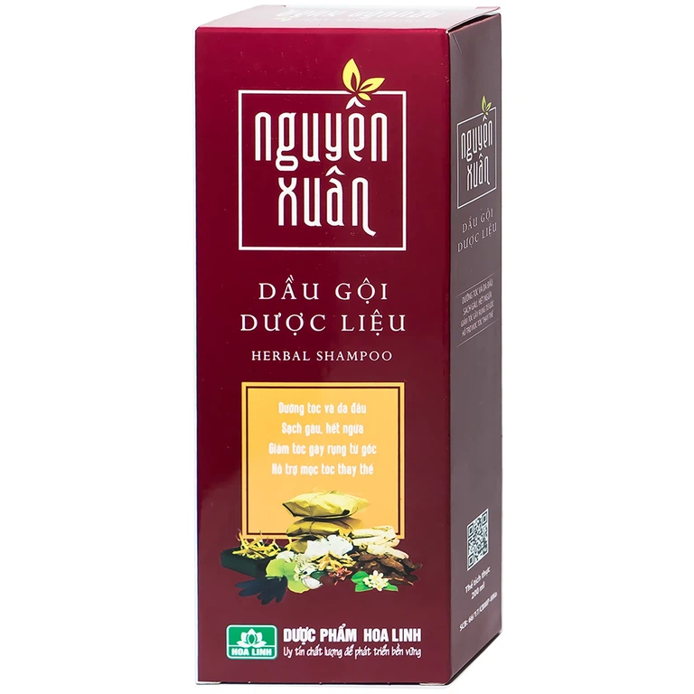 Dầu gội dược liệu Nguyên Xuân Nâu dưỡng tóc và da đầu, sạch gàu, hết ngứa, giảm tóc gãy rụng (200ml)