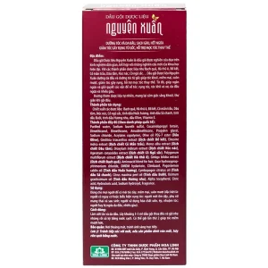 Dầu gội dược liệu Nguyên Xuân Nâu dưỡng tóc và da đầu, sạch gàu, hết ngứa, giảm tóc gãy rụng (200ml)