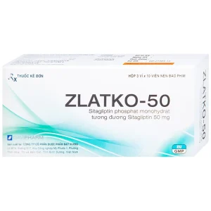 Thuốc Zlatko-50 DaviPharm điều trị đái tháo đường típ 2 (3 vỉ x 10 viên)