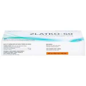 Thuốc Zlatko-50 DaviPharm điều trị đái tháo đường típ 2 (3 vỉ x 10 viên)