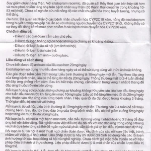 Thuốc Eslo-20 Hetero điều trị trầm cảm, rối loạn lo âu (3 vỉ x 10 viên)