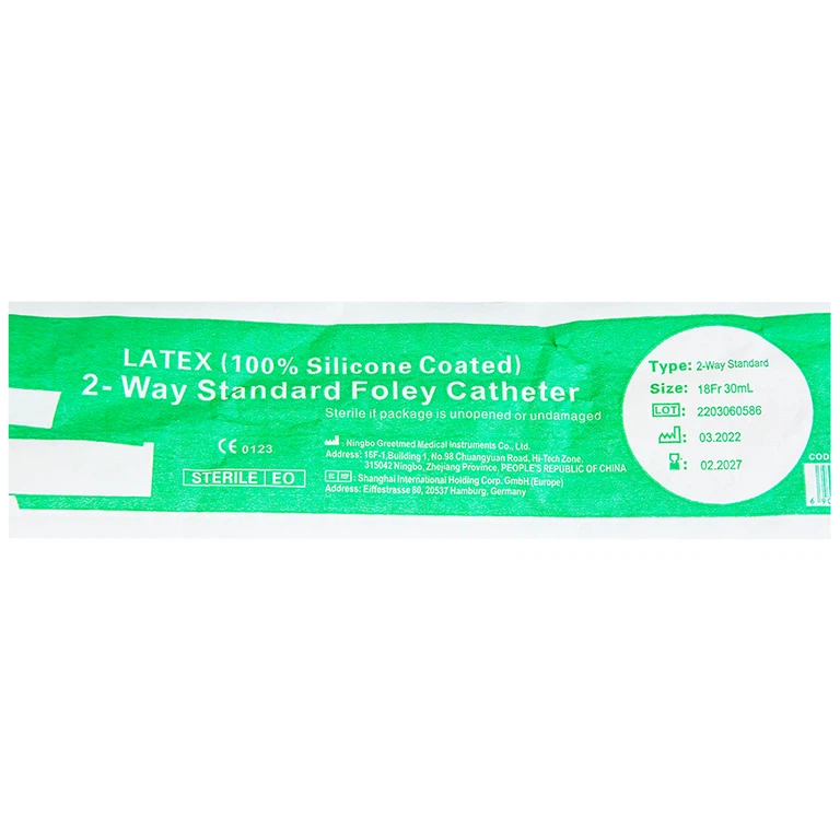 Ống thông tiểu 18 Greetmed (10 dây)