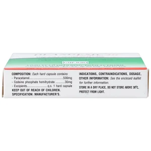 Thuốc Di-Angesic 30 Codein giảm đau cấp tính mức độ trung bình (2 vỉ x 10 viên)