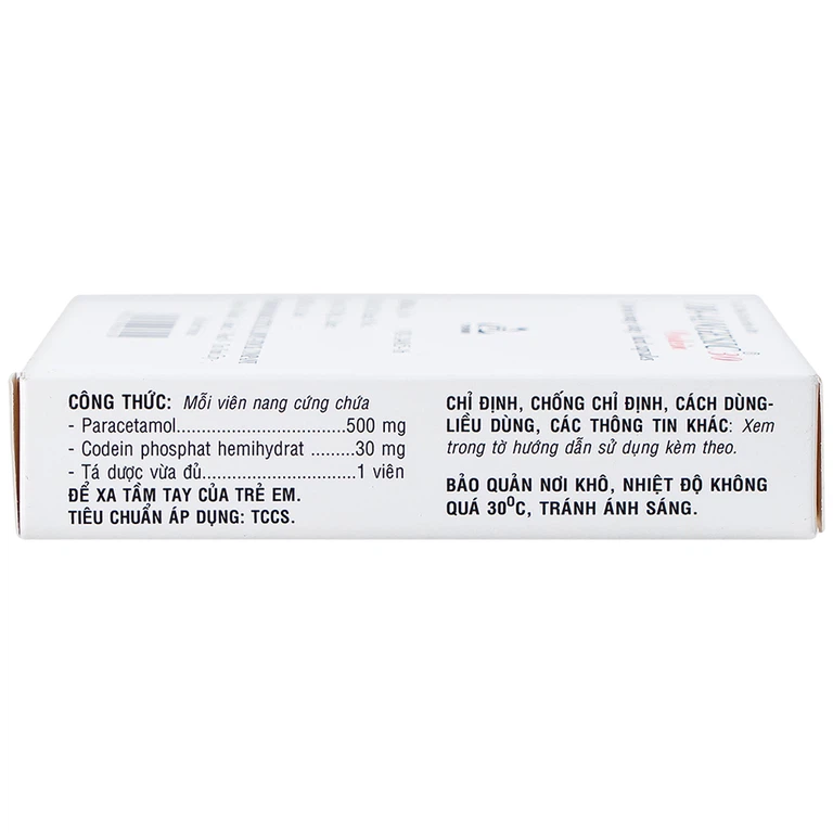 Thuốc Di-Angesic 30 Codein giảm đau cấp tính mức độ trung bình (2 vỉ x 10 viên)