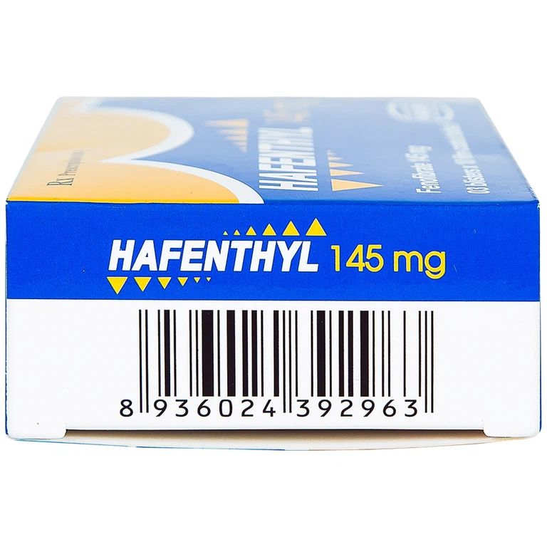 Thuốc Hafenthyl 145mg Hasan điều trị rối loạn lipoprotein huyết (3 vỉ x 10 viên)