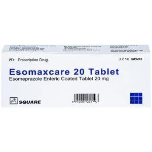 Thuốc Esomaxcare 20 Square điều trị loét dạ dày tá tràng lành tính (3 vỉ x 10 viên)